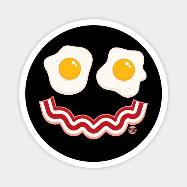 EGG BACON SMILE Magnet by toddgoldmanart